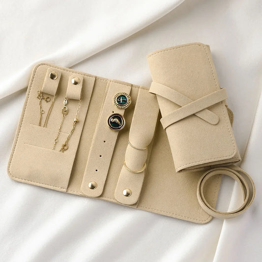 Travel Jewelry Roll Foldable Bag